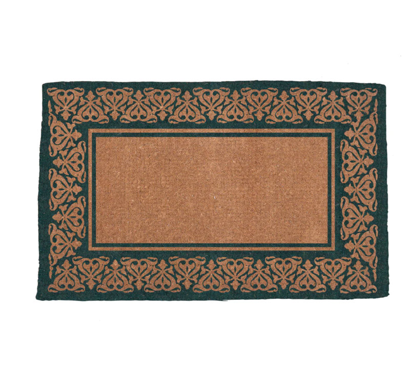 Paillasson antidérapant personnalisable pour l'extérieur, Vert, H 36 po x l 22 po x P 1 po, Oui