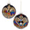 Fleur De Lis Ball Ornament - 4 Inches Set Of 6