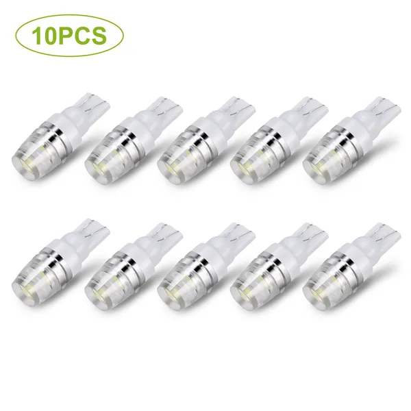 10 PCS T10 ampoules à DEL 194 lumières à DEL 12 V 1 W 5730 xénon base blanche ampoules de remplacement pour éclairage de position