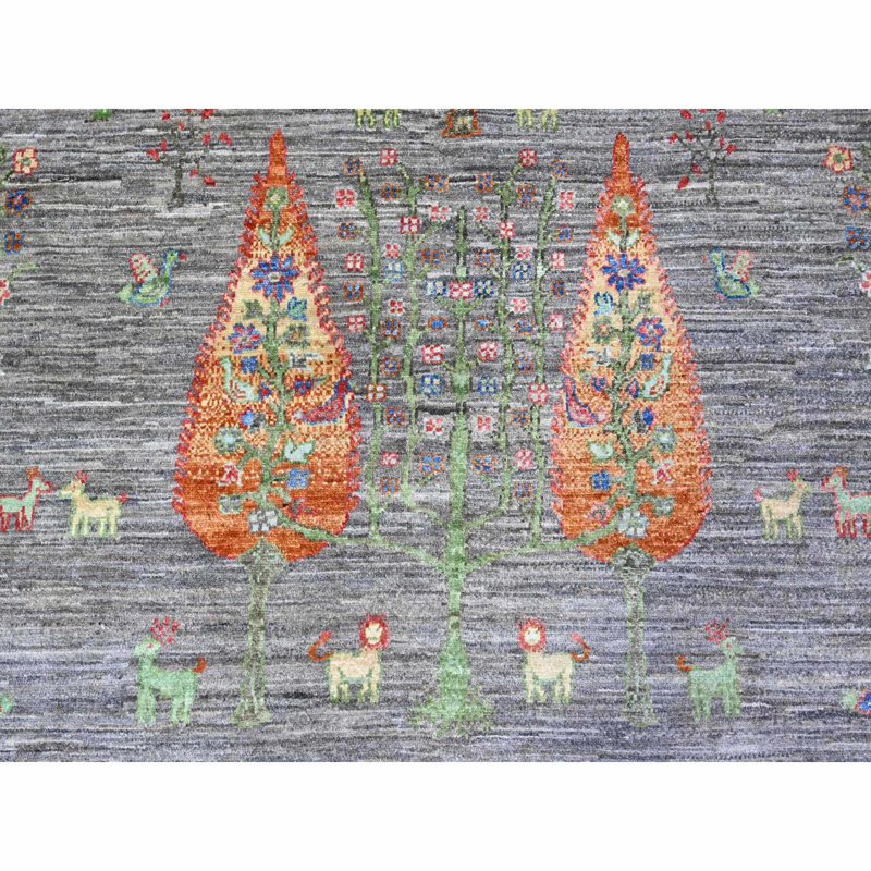 Tapis unique 8 pi x 9 pi 5 po gris Wiltsey
