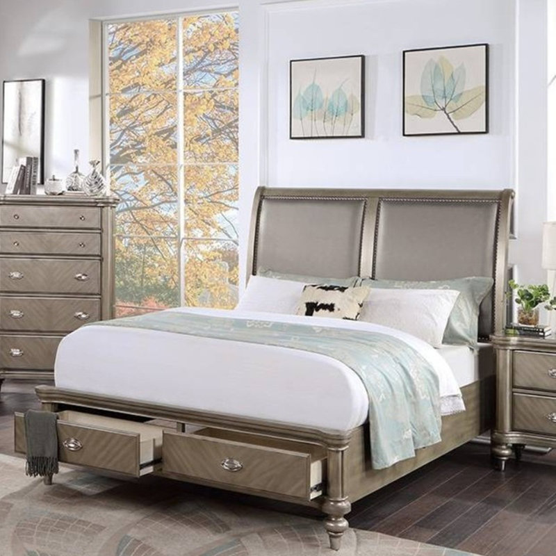 Mobilier de chambre à coucher 1pc, Grand lit
