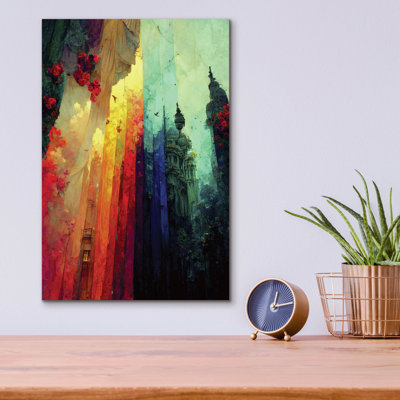 «Fantasy Draped City» par Romantz Art, art mural en verre acrylique