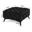 Whitby 80cm Wide Velvet Tufted Square No Pattern Footstool Ottoman-1013612812-1013612823