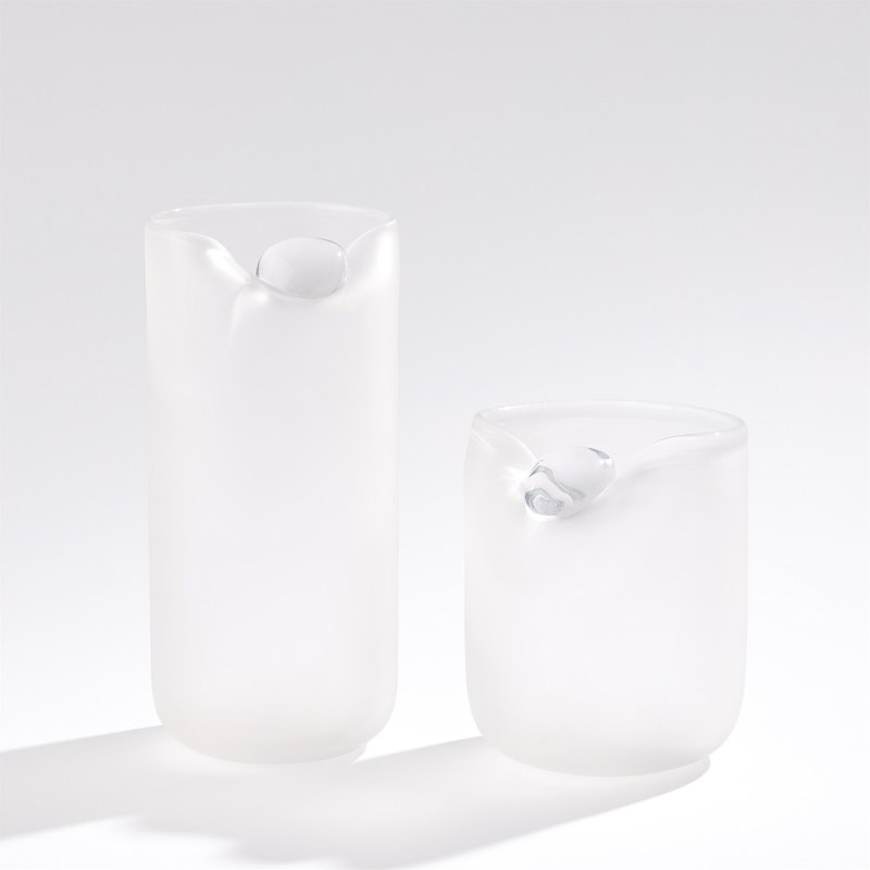 Poise Vase, 12.75" H x 5.75" W x 5.75" D, White