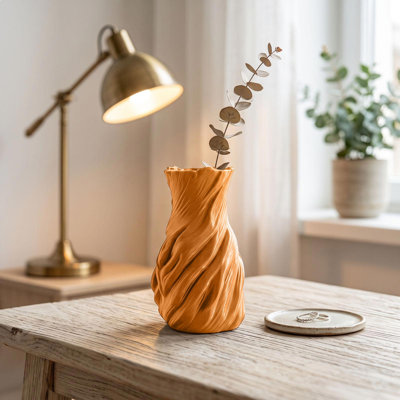 glass vase Twisted Stump-Shaped Vase   Tabletop Home Decor   Holiday Decorations   Entryway Decor