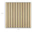 Paquet de 4 panneaux muraux en chêne imitation bois 24 "X24" pour plafond de bureau gris
