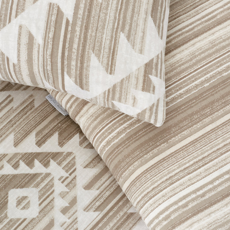 Aztec Geo Cotton 45x45cm Cushion Cover 3 Pack, Natural