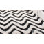 Tapis noir / blanc à poils longs Delane-23513812