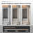 Front &back Led Anti-fog Tempered Glass Framed Vanity/bathroom Mirror-1798029513