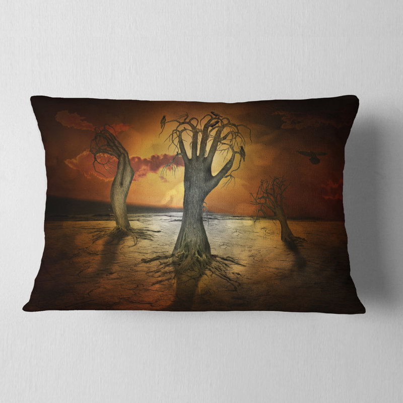 Arbres de rangement - Coussin imprimé abstrait