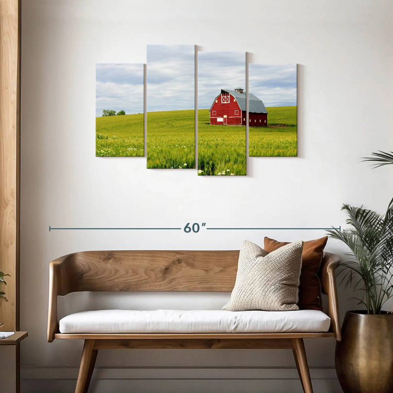 Lilie Palouse Farm Barn, 27" H x 43" W