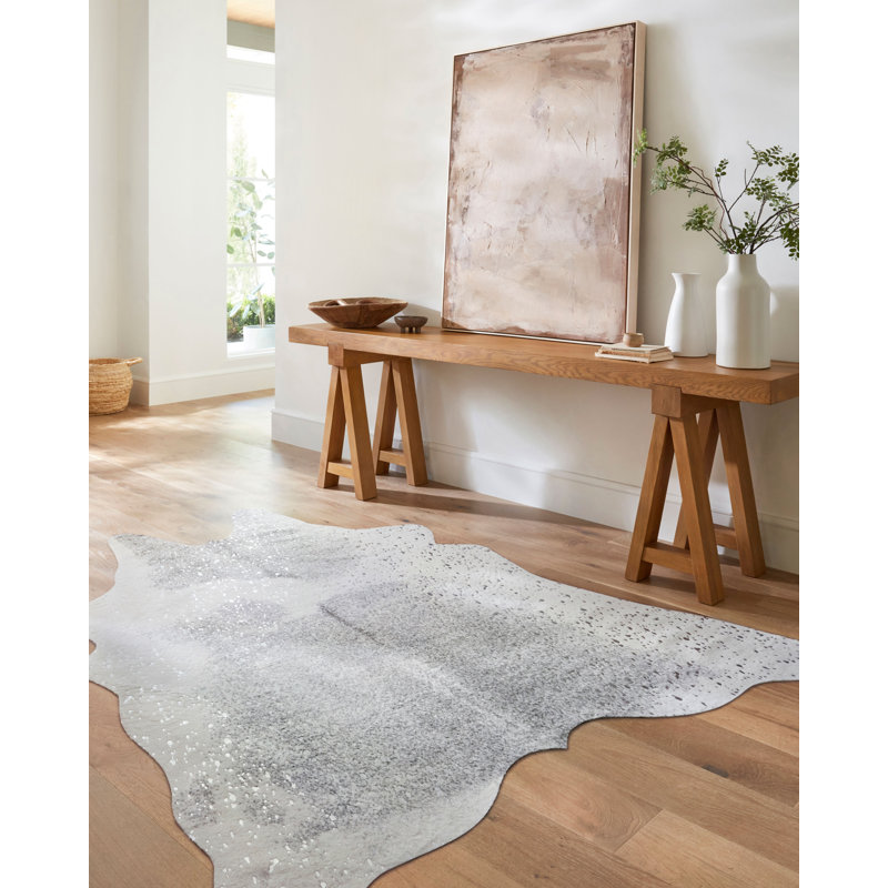 Terrazas Performance Cowhide Animal Print Indoor Rug, Rectangle 5' x 6'6"