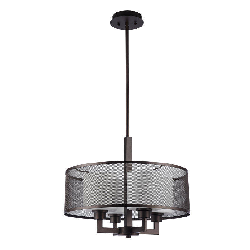 Lustre tambour 4 lumières Godric