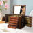 5 Layer Wooden Jewellery Box with Mirror and Combo Lock Vintage Style