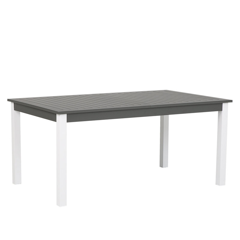 Stanfill Rectangular Metal Extendable Outdoor Dining Table , 168cm cm W 100cm cm D