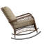 Chaise d'extérieur en rotin avec coussins Yentin-1706309109