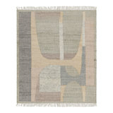Rug & Kilim’S Flatweave Rug In Beige With Brown, Gray & Green Geometric Patterns