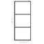 Stratford 115mm W x 195mm H Slab Frameless Walk In Glass Screens with Clear Glass