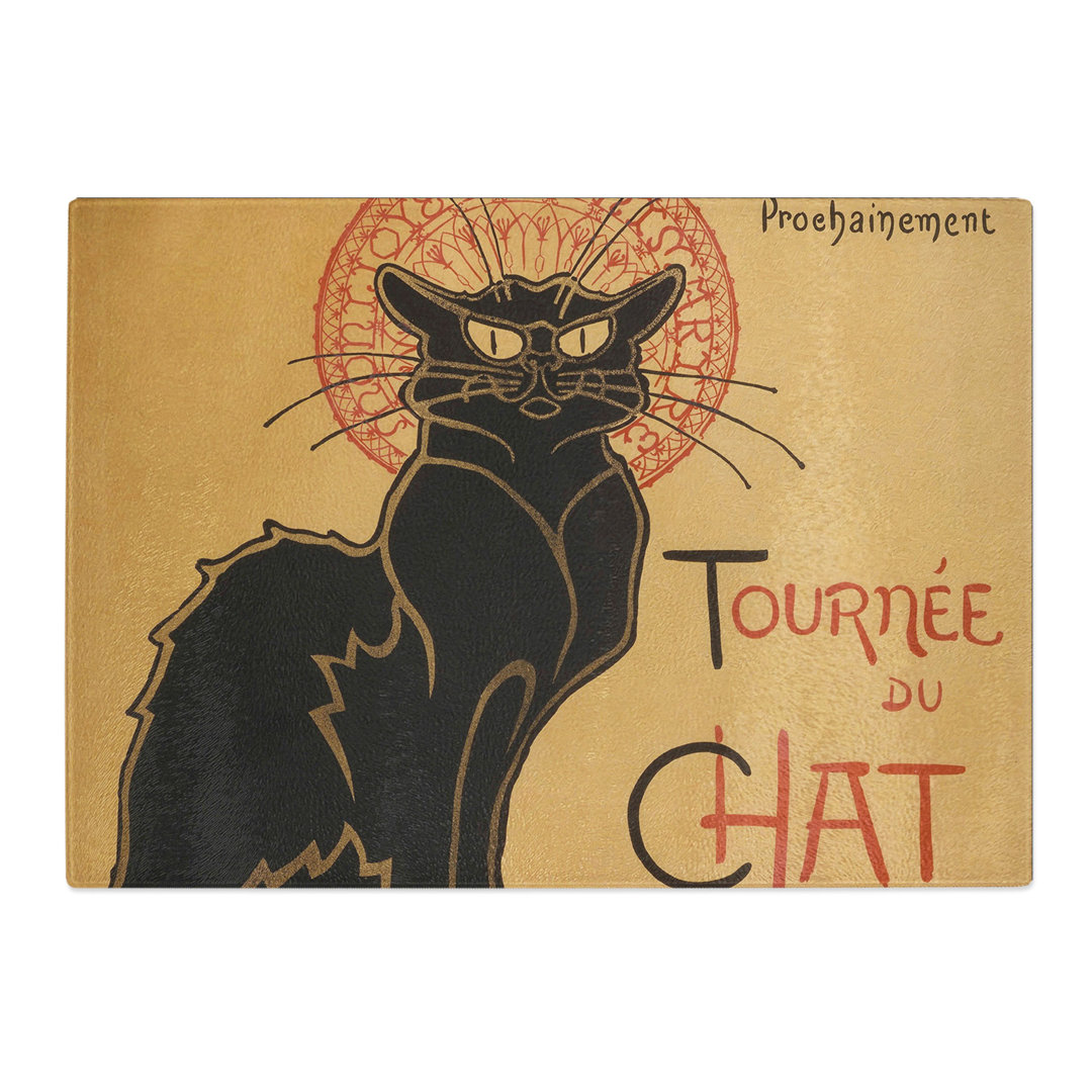 Tournee Du Chat Noir Cat Vol.1 by Theophile Steinlen Chopping Board