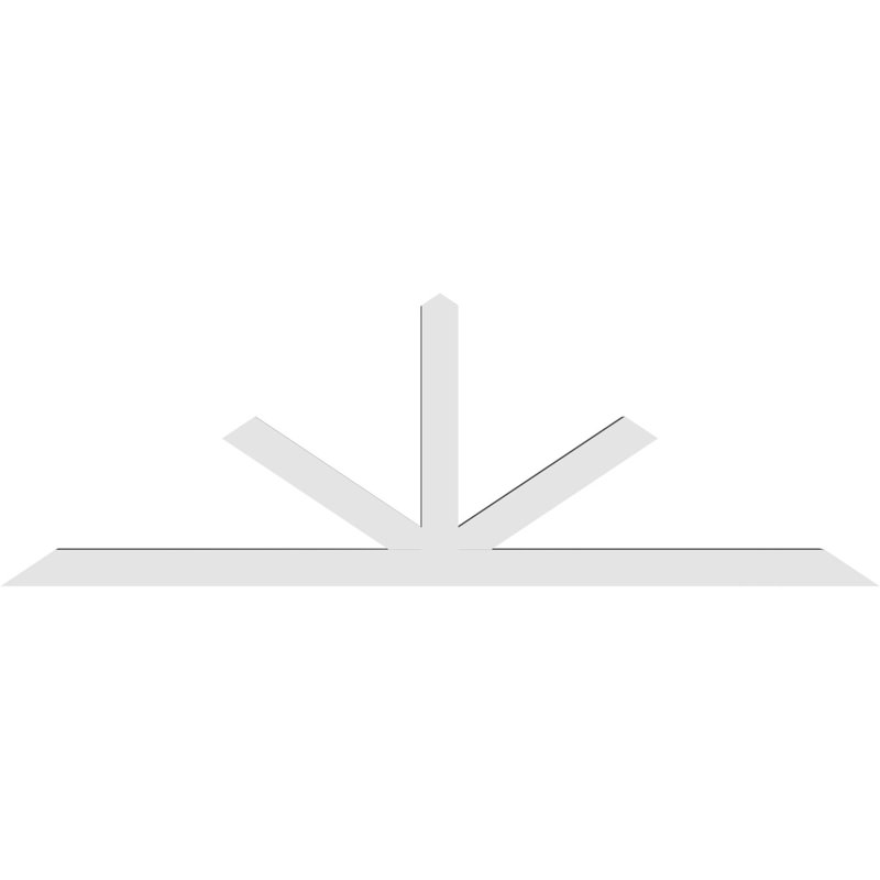 Support à pignon Saratoga, H 32 po x l 96 po (pas : 8/12), P 4 po x F 4 po, PVC