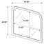 Miroir de commode pour chambre Adil