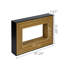 Console Modern Contrast moderne avec structure en bois stratifié et plateau noir