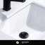 Drain escamotable de lavabo de salle de bain avec trop-plein-82633344