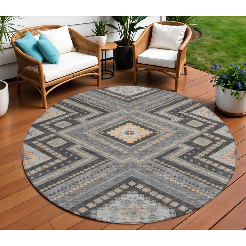 Tapis gris anthracite 8 po