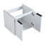 Meuble-lavabo à fermeture en douceur de 60 pouces avec lavabo et petites tablettes de rangement