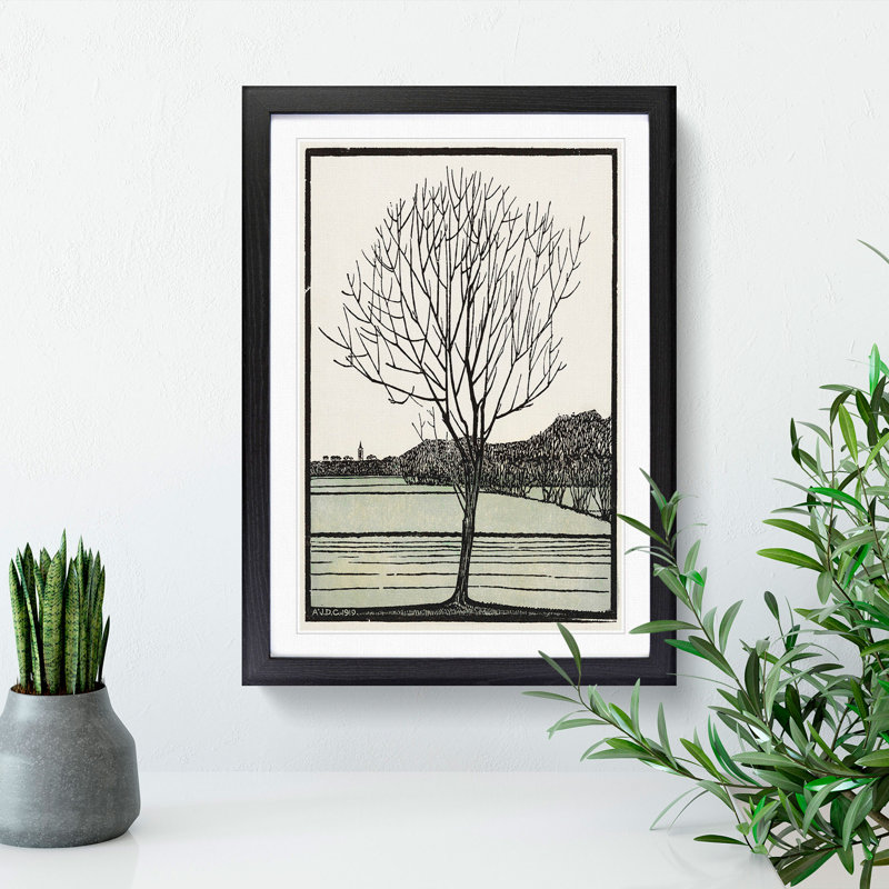 Bald Tree by Julie De Graag - Picture Frame Painting, Black Framed, 65cm H x 48cm W x 2cm D