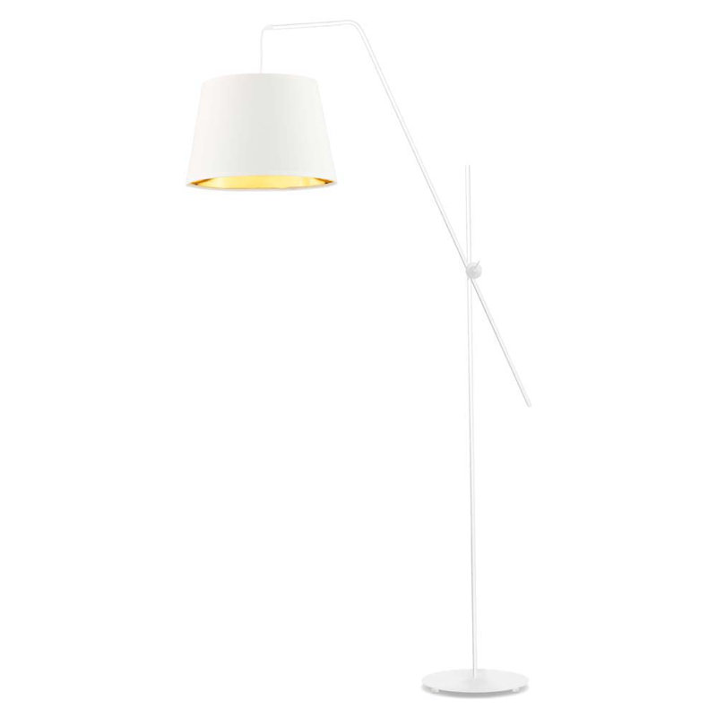 Turcotte 176cm Task Floor Lamp, White, White
