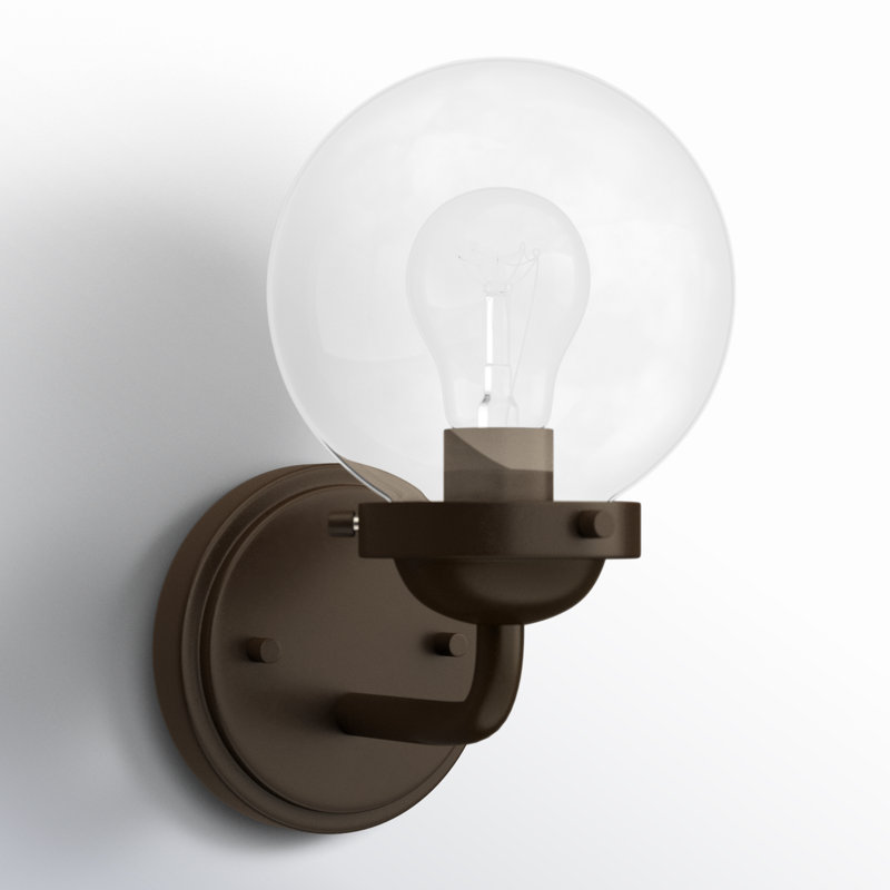Wason Steel Armed Sconce, Oil Rubbed Bronze