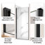 Porte de douche battante H 24 po x H 72 po Mortix avec panneau de douche en verre trempé transparent de 1/4 po et joint magnétique et conception étanche ARO-PT01MB2472-115834844