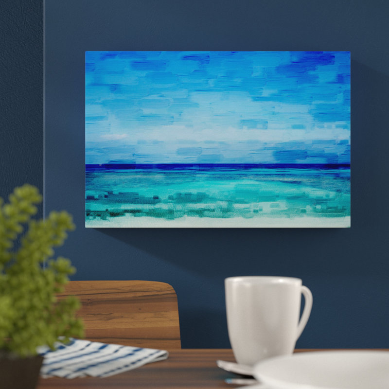 1 Piece Wrapped Canvas Painting, 41cm H x 61cm W x 3.8cm D