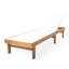 Enjoy Sun avec chaise longue en filet blanc et bois stable - Fort