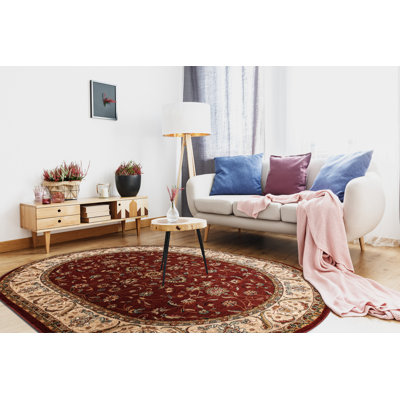 Oval Oriental Wool Area Rug
