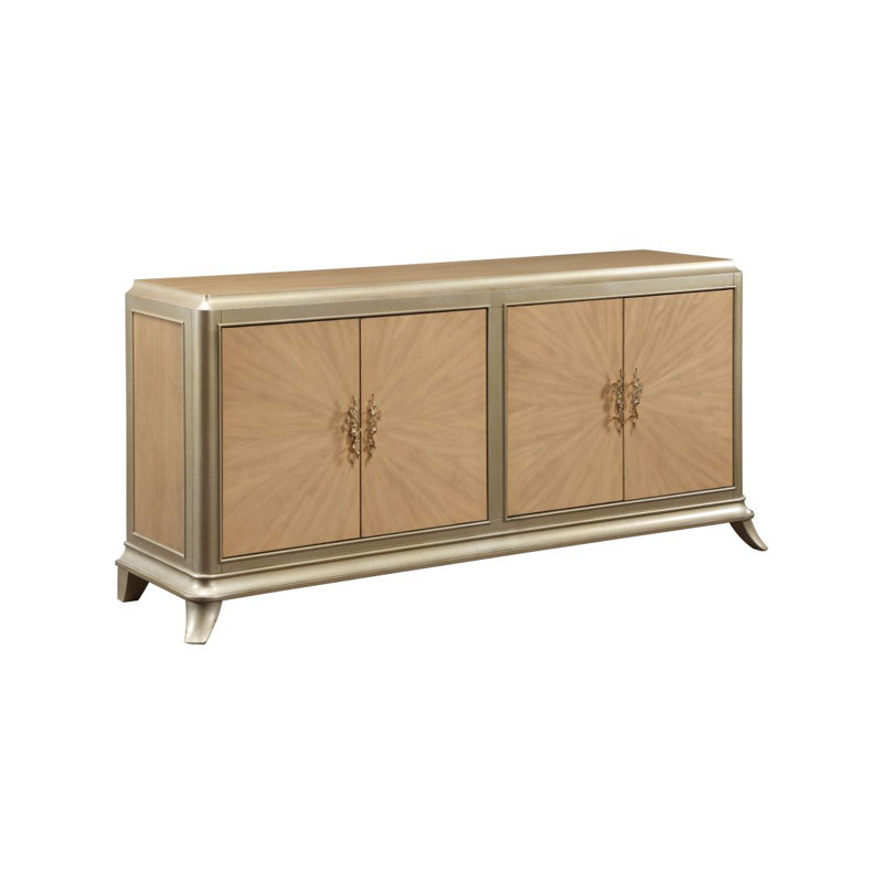 Console Dodie, motif soleil levant et finition champagne taupe AC02504