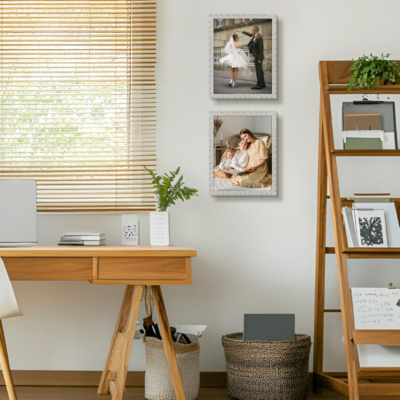 Ensemble de cadres photo en bois, H 15,08 po x l 12,09 po x P 0,59 po