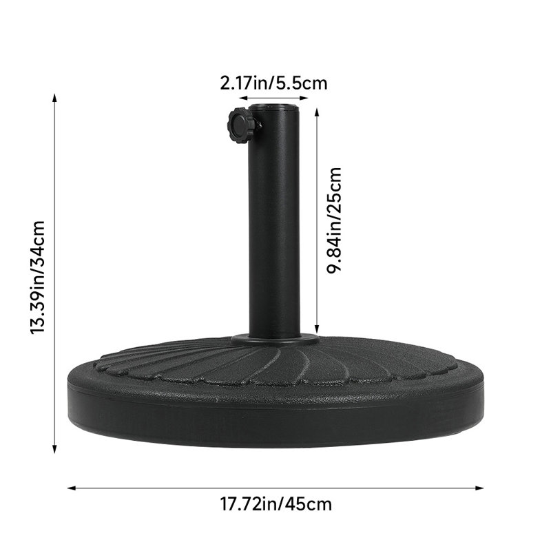 20.5kg Plastic Free Standing Umbrella Base