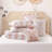 Pink Twin/Twin XL Bedding Sets, Microfiber Ruffle Comforter, Romantic Bedroom