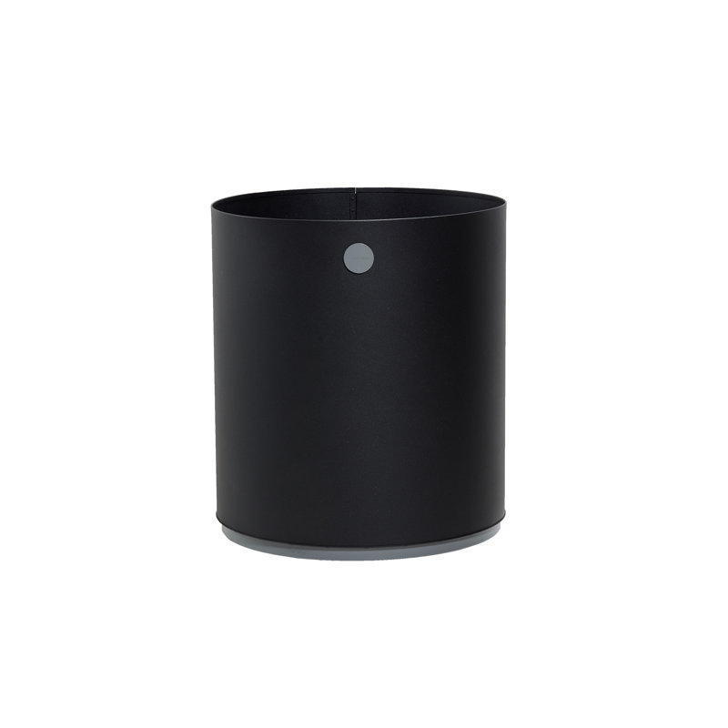 Grow Metal Planter, Lava Gray/Light Gray, 24.1" H x 21.3" W x 21.3" D