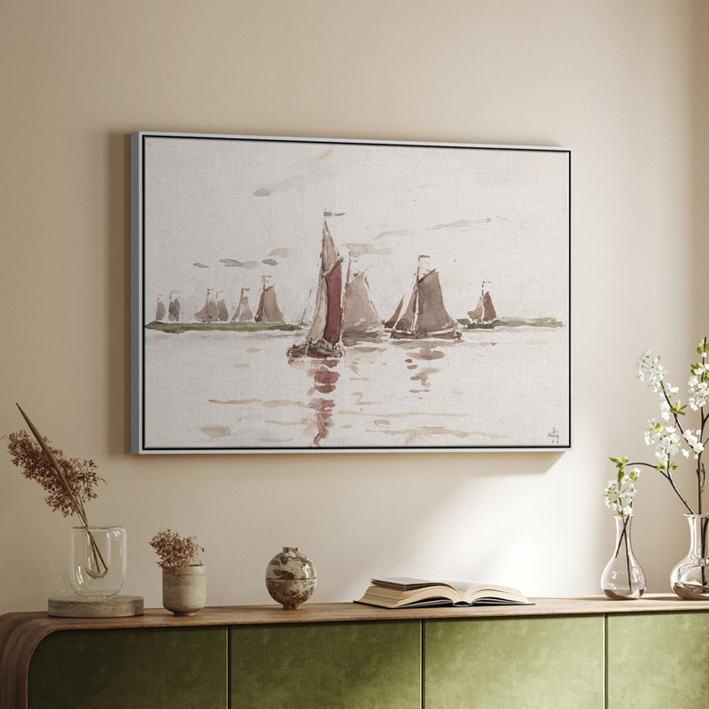 «Vintage Nautical - Cxxv» sur, Blanc, H 25 po x l 37 po