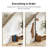 Adosinda Freestanding Coat Rack,Sturdy Wooden Coat Stand, 8- Hook Coat Rack,3 Height Options,Used in Bedroom,Hallway and Entryway,for Storing Coats, Hats,Bags,Umbrella Stand and Coat Hooks-470333797