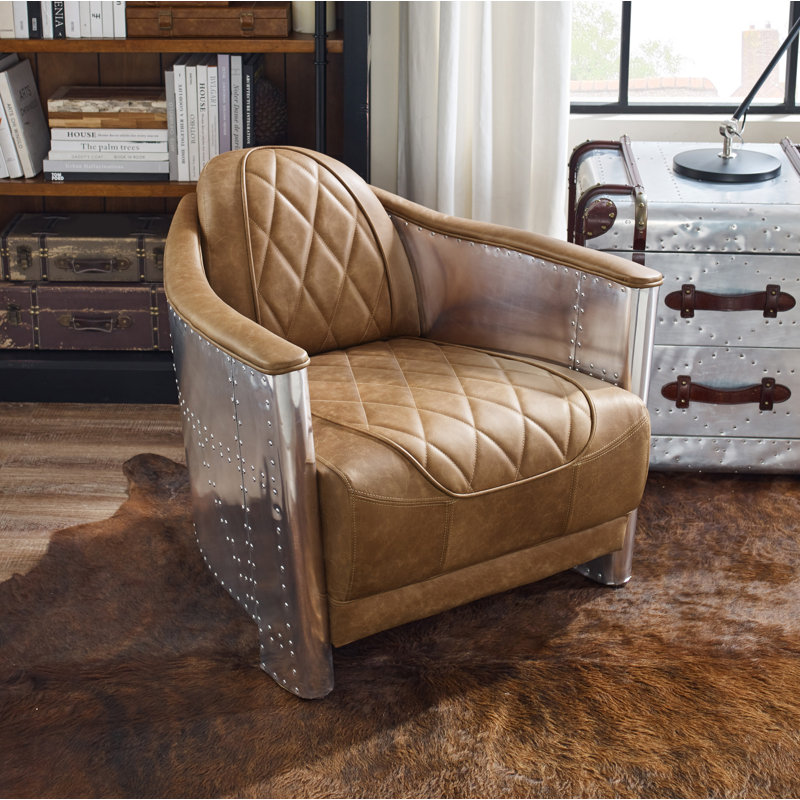 Upholstered Accent Chair, Chocolate
