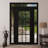 Front Exterior Prehung uPVC Metal-Plastic Door Frosted Glass Manux 8312 Grey Ash 2 Side and Top Exterior Window Office Commercial and Residential Doors Entrance Patio Garage-W12+36+12 x H80+14-Right-hand Inswing-98196184-98196185-98196182