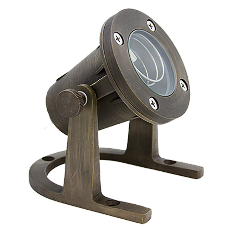 Heavy-Duty Brass Underwater LED Pond Light with Cool White Bulb