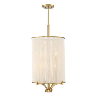 Wynwood 4-Light Chandelier in Warm Brass