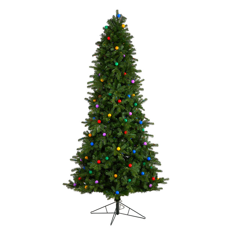 Lighted Artificial Fir Christmas Tree, 8.5' H
