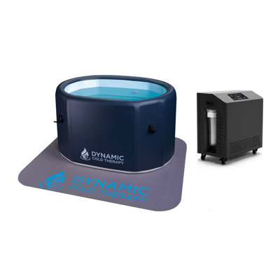 Dynamic Cold Therapy Inflatable and Insulated Oval Cold Plunge Pool with Chiller