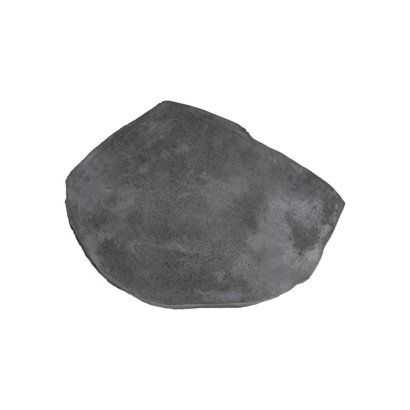 Slate Gray Oval Cast Stone Coffee Table, 45"